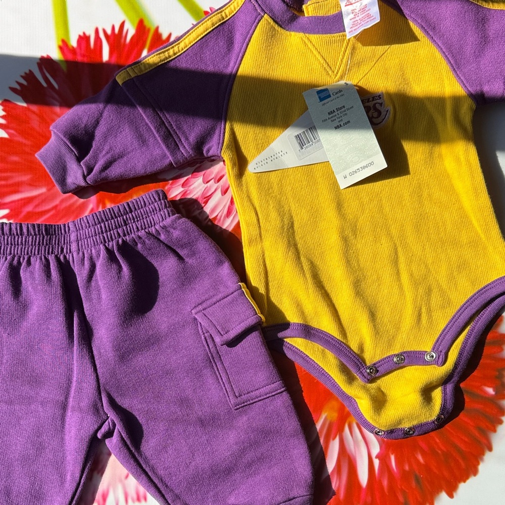 Kids Purple and Yellow Matching Set